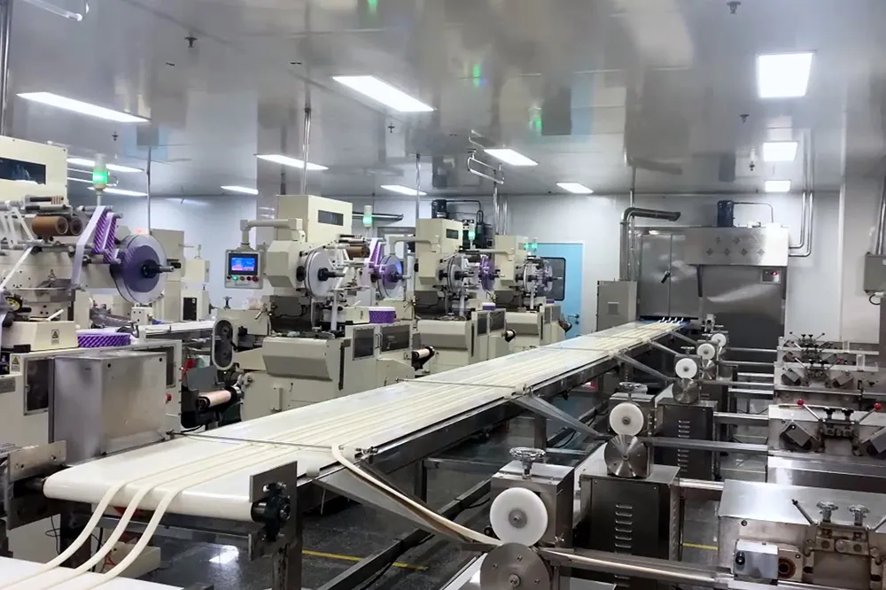 Modern candy manufacturing workshop