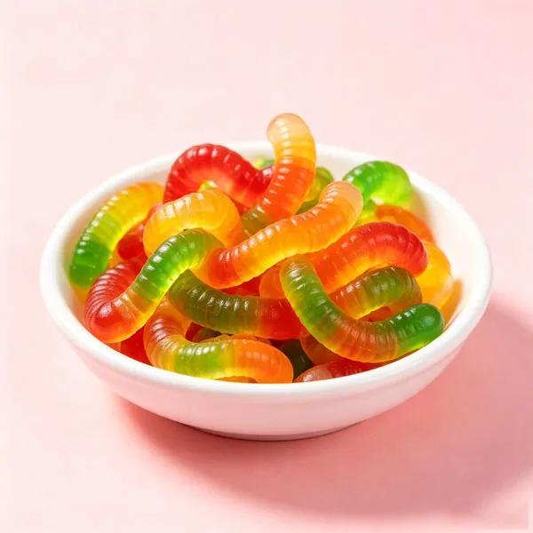 Colorful Worm Gummy